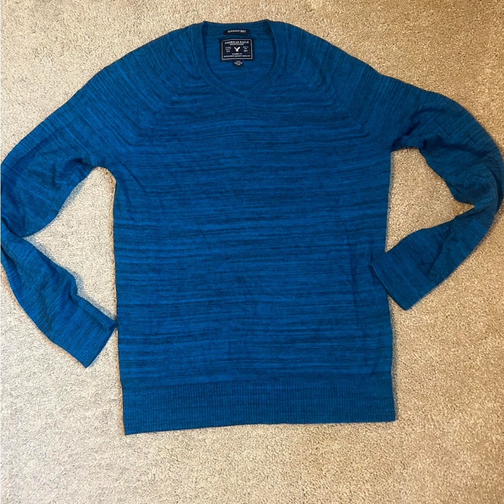 American Eagle Outfitters knit Blue Sweater
